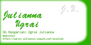 julianna ugrai business card